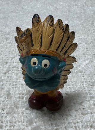 Pitufo Jefe Indio Vintage 1961 
