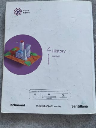 Libro Historia (en inglés) 4 ESO Santillana