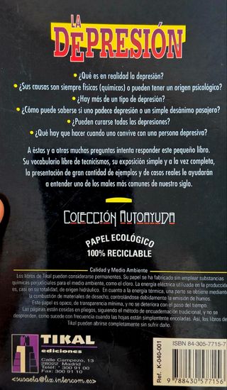 Libro LA DEPRESIÓN ¿Qué puedo hacer? 