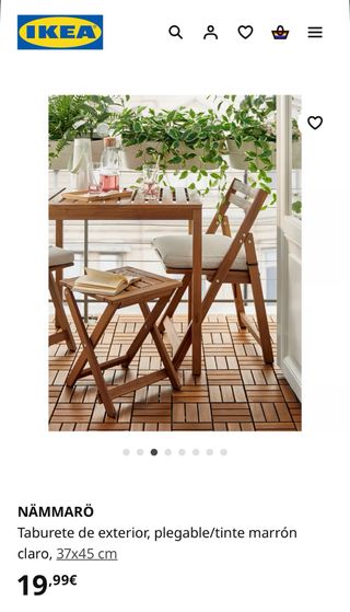 Conjunto terraza de IKEA