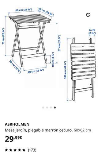 Conjunto terraza de IKEA