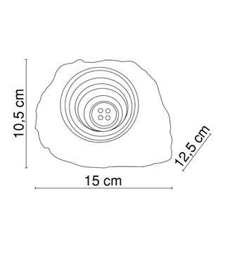 2 Luces solares para jardín - Piedras
