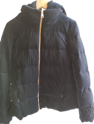 Cazadora Zara terciopelo azul