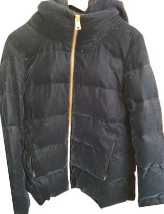 Cazadora Zara terciopelo azul