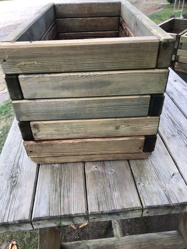 Jardinera exterior madera - Resistente