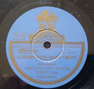 Disco 78rpm: El Regimiento de Sambre y Meuse