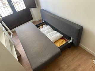 Sofá cama Ikea gris