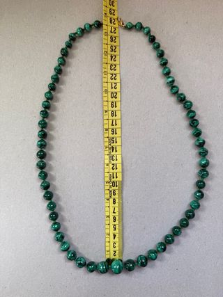 Collar, brazalete, cruces y colgante Malaquita 