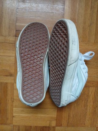 Zapatillas Vans blancas y azules 36.5
