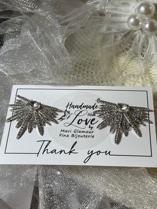 Pendientes Fiesta Novias Plateados y piedras
