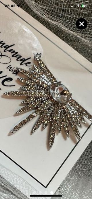 Pendientes Fiesta Novias Plateados y piedras