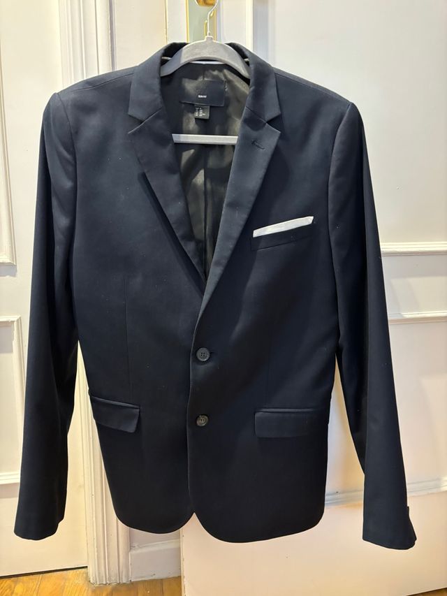 Americana azul marino hombre