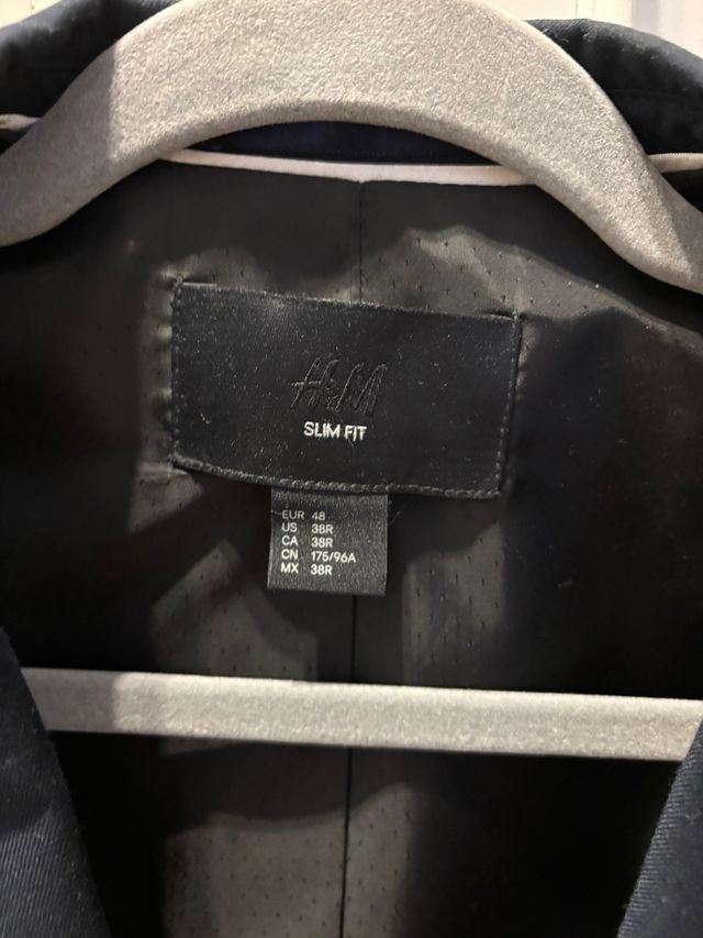 Americana azul marino hombre