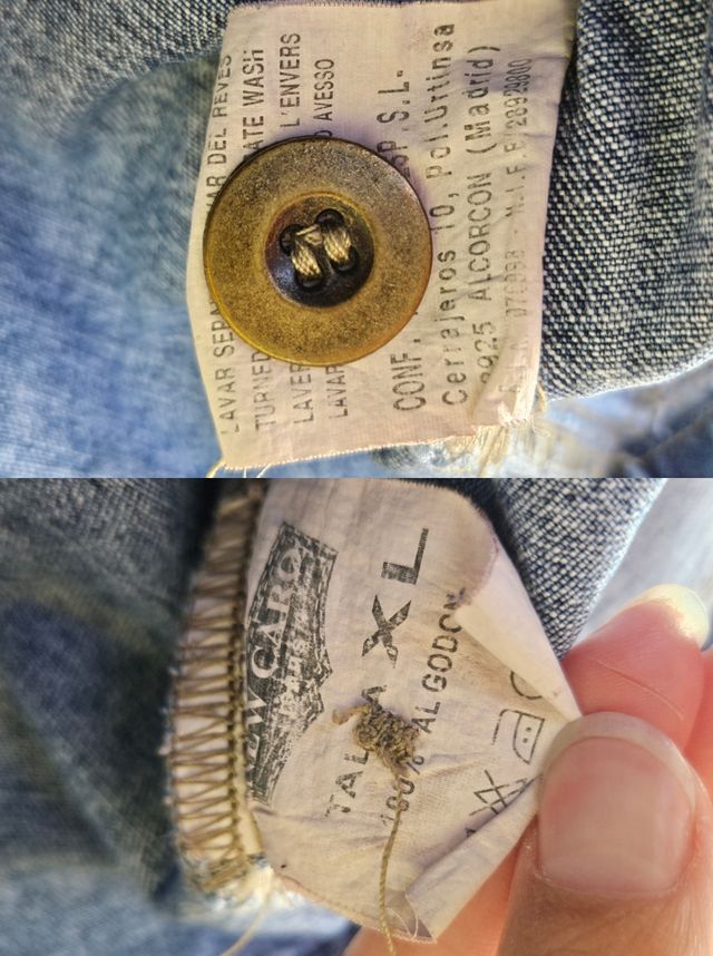 Cazadora vaquera abalorios