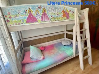 Camas y/o Literas madera natural