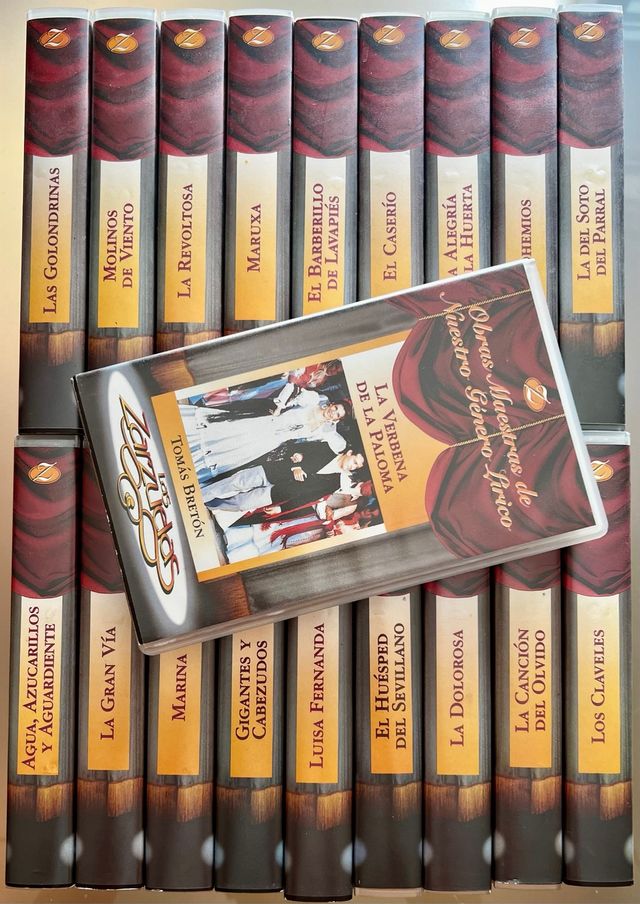 VHS+Libros “Las Zarzuelas: Obras Maestras Lírico”