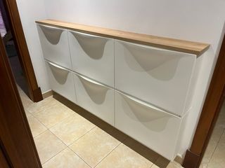 Tabla zapatero TRONES Ikea marrón