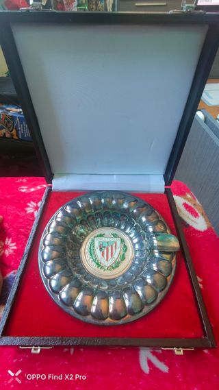 Cenicero Athletic Club Bilbao vintage con estuche