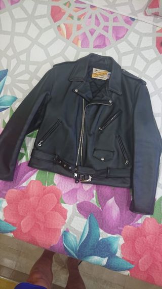 Chaqueta cuero Scholl Perfecto talla 44