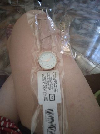 Reloj mujer rosa dorado,regalo pulsera a juego