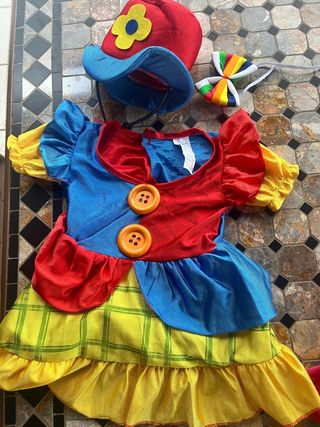 Costume Pagliaccio Bambina 1-2 anni