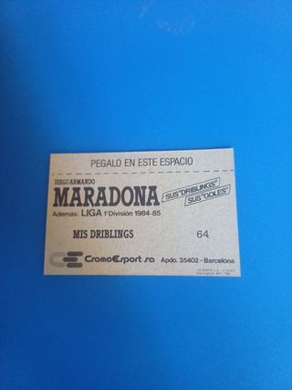 Cromo Maradona 1984 - Fútbol