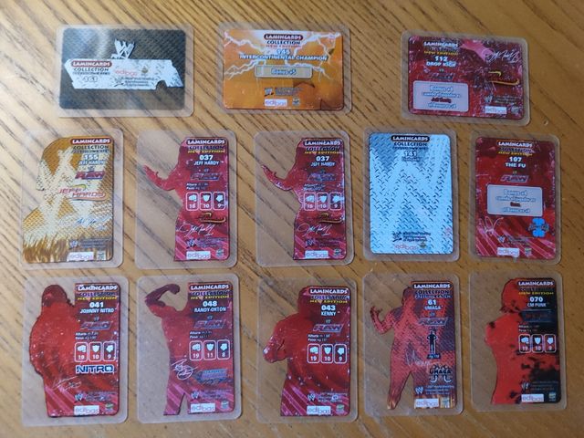 Lote 22 cartas WWE Lamincards