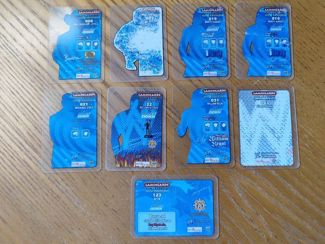 Lote 22 cartas WWE Lamincards