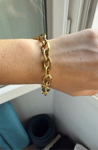 Braccialetto catena oro donna dorato 