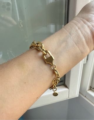 Braccialetto catena oro donna dorato 