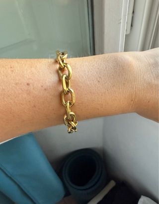 Braccialetto catena oro donna dorato 