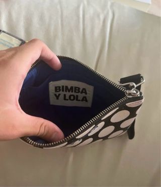 Bolso BimbayLola - lunares blanco y negro