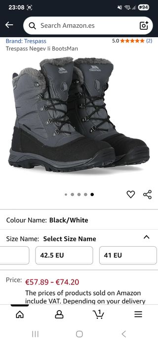 Oferta! Botas Trespass Nieve - Hombre Mujer 44