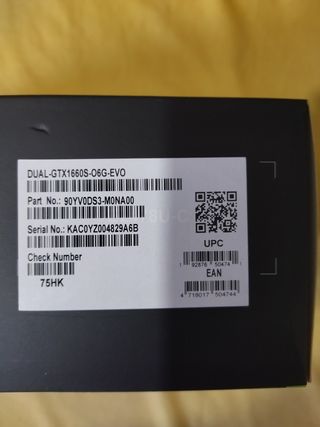 Gráfica ASUS GTX 1660 Super 6GB GDDR6 ¡NUEVA!