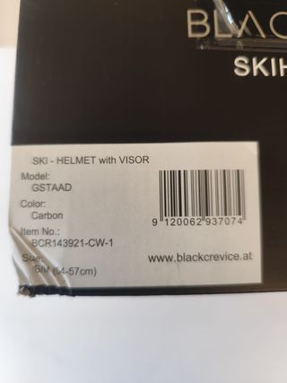 Casco sci GSTAAD Black Crevice S/M