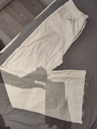 Calças de ganga brancas