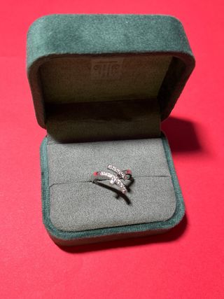 ANILLO ORO BLANCO 18K