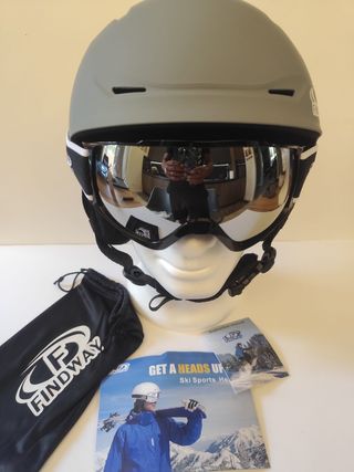 Casco sci Findway Grigio