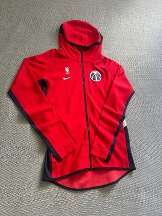 Chaqueta NBA Wizards Nike roja c/capucha