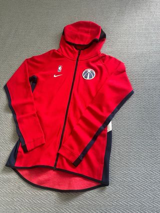 Chaqueta NBA Wizards Nike roja c/capucha