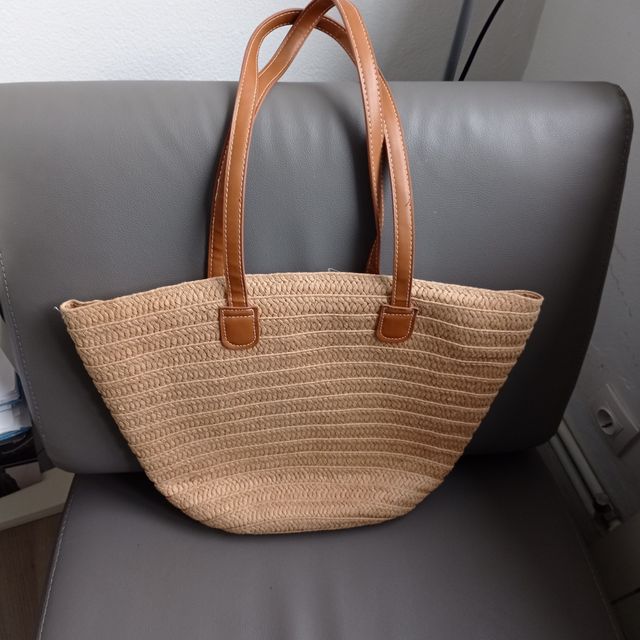 Bolso playa beige - capazo