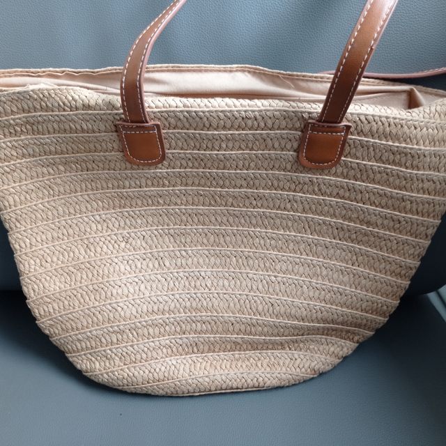 Bolso playa beige - capazo