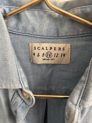 Camisa Scalpers niño, tipo polera vaquera