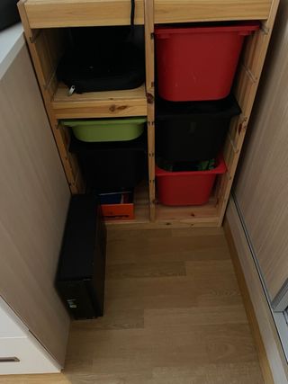 Cajonera de madera con 6 cajones