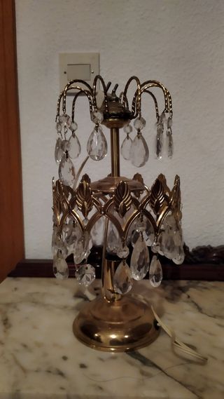 2 Lamparas vintage cristal