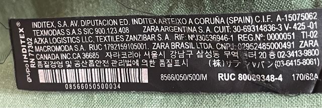 Vestido oversize Zara Lino Verde talla M