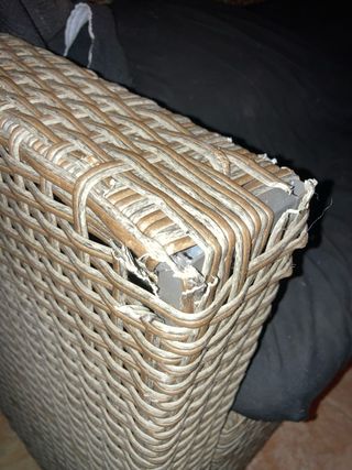 Mesa ratán exterior -