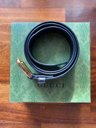 Cinturón negro Gucci