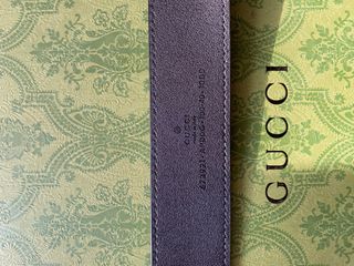 Cinturón negro Gucci