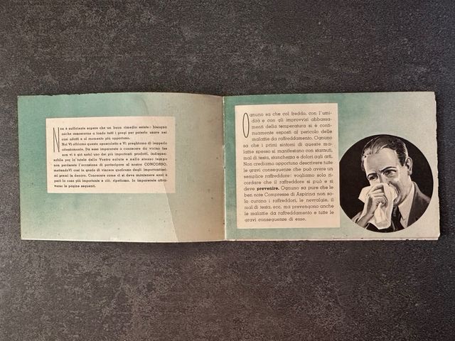 Pubblicità Aspirina anni '30